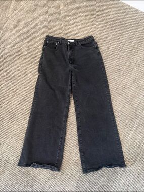 CurvyBblack size 32Wide-Leg Women's Jeans - Classic High-Rise- Madewell